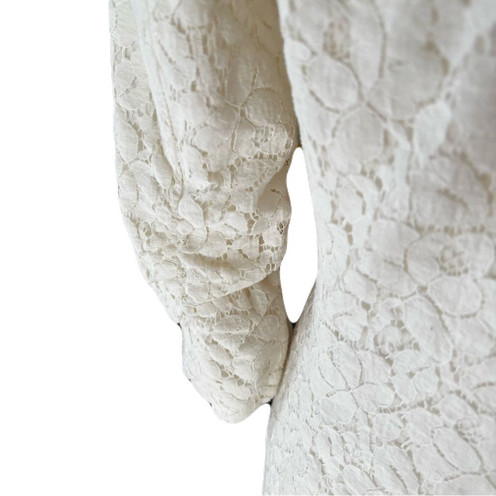 Calvin Klein Lace Ivory Blazer - Size 10 - Beautiful - Picture 7 of 10
